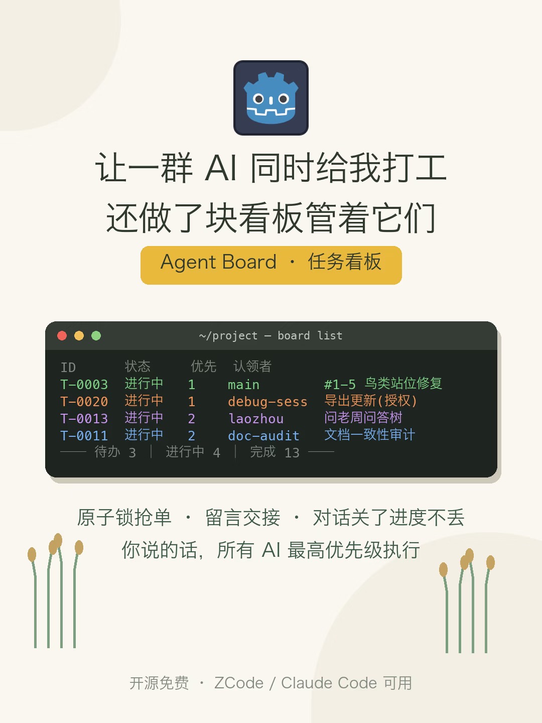 【开源】Zcode Agent Board：像项目看板一样管你的多个 AI 对话